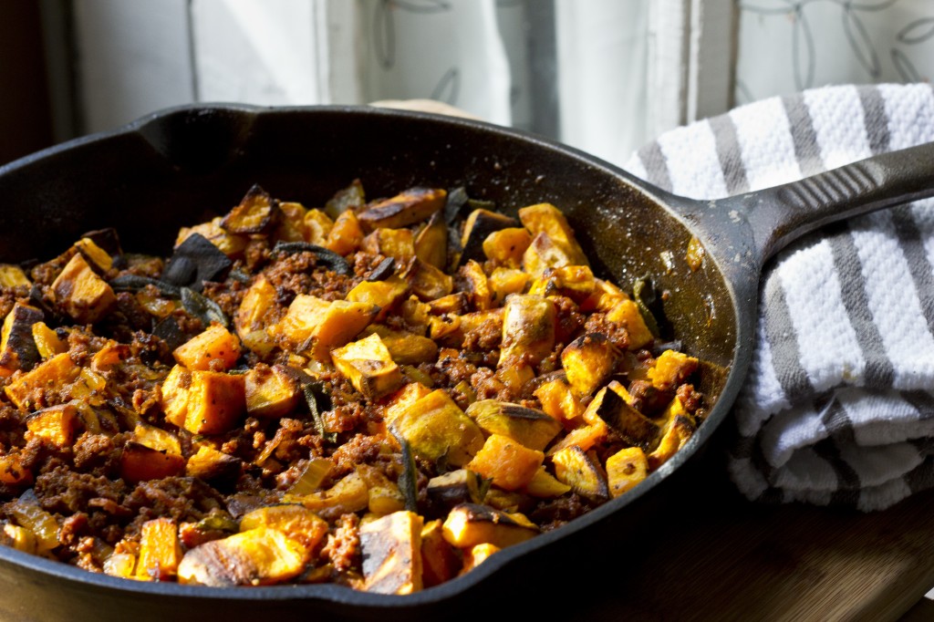 Chorizo & Sweet Potato Hash